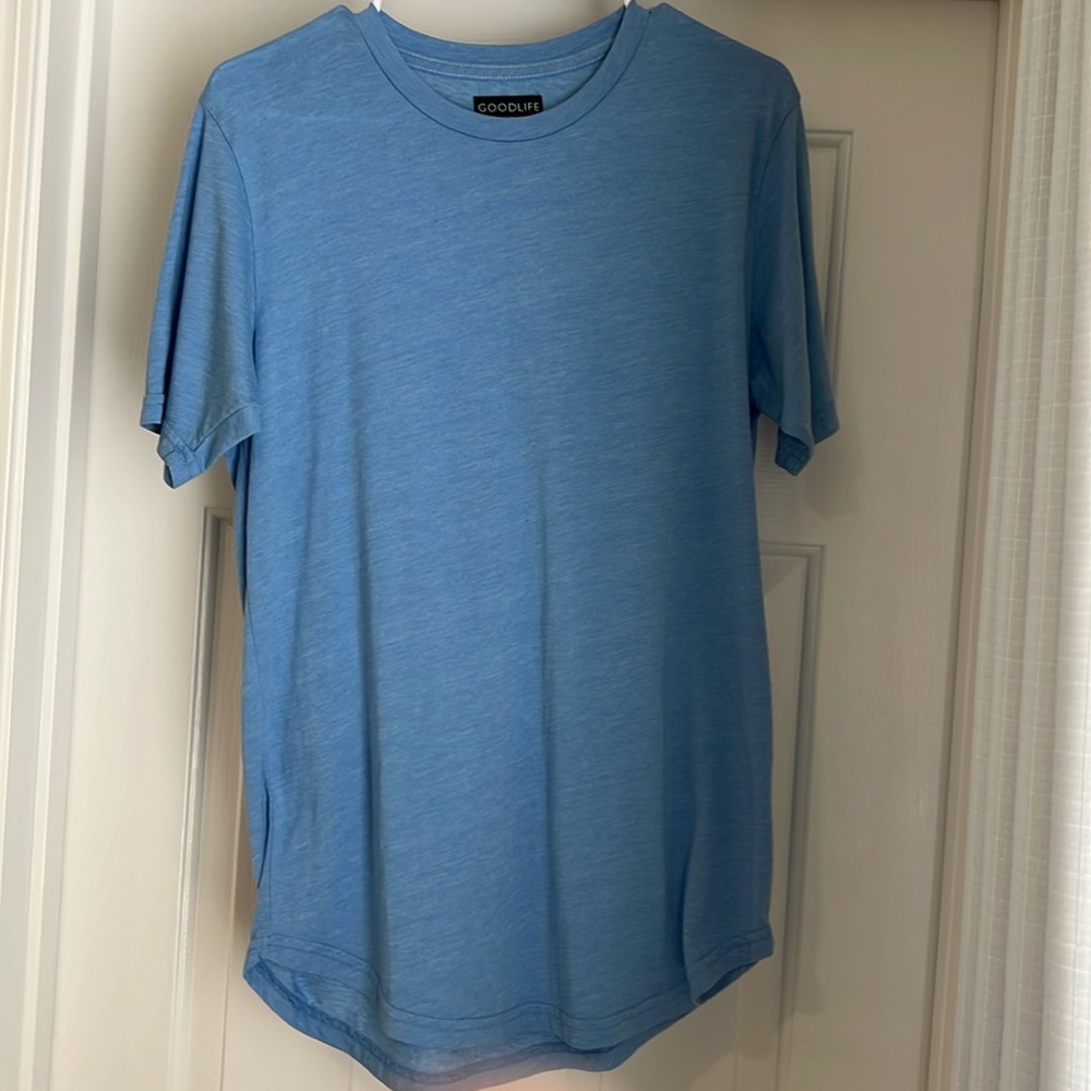 Men’s Goodlife Tri-Blend Scallop Crew, Size Medium